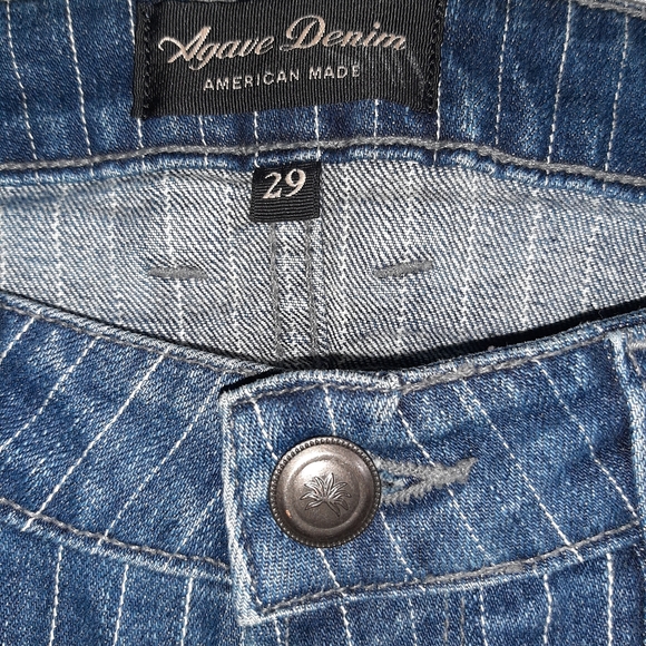 Agave Denim Pin Stripped Jeans - Picture 2 of 7